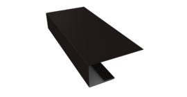 J-Профиль 18мм 0,45 Drap TX RAL 9005 черный (2м)