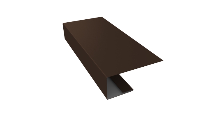 J-Профиль 18мм 0,45 Drap TX RAL 8017 шоколад (3м)