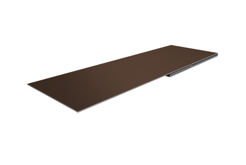 Планка финишная 48х25 0,45 PE с пленкой RAL 8017 шоколад (3м)