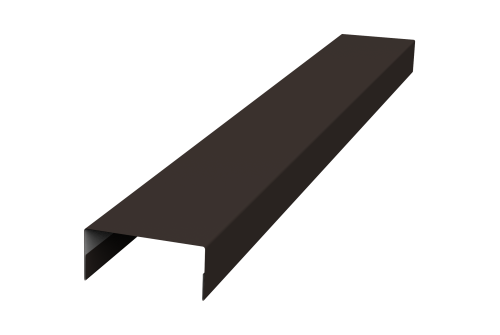 Крышка 30х15 жалюзи Texas 0,45 PE RR 32 темно-коричневый (2м)