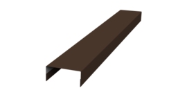 Крышка 30х15 жалюзи Texas 0,45 Drap-double TX RAL 8017 шоколад (3м)