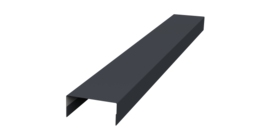 Крышка 30х15 жалюзи Texas 0,5 Drap RAL 7024 мокрый асфальт (2м)