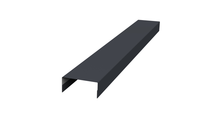 Крышка 30х15 жалюзи Texas 0,5 PurPro RAL 7024 мокрый асфальт (3м)