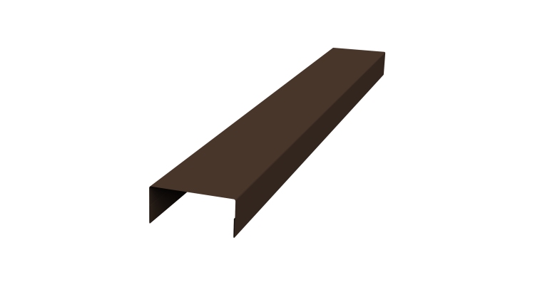 Крышка 30х20 жалюзи Texas 0,5 Satin Matt TX RAL 8017 шоколад (2м)