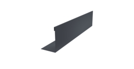 Нащельник 125 Texas 25х35 0,45 Drap-double TX RAL 7024 мокрый асфальт (L1,5)