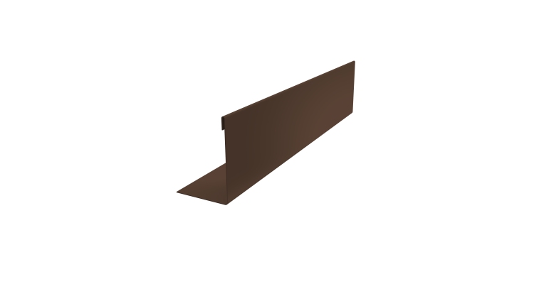 Нащельник 150 Texas 25х35 0,45 Drap-double TX RAL 8017 шоколад (L1,8)