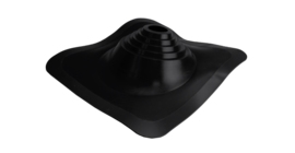 Проходной элемент MF CN угловой №110 (75-200мм) +240 силиконовый (металлический окрашенный фланец) черный