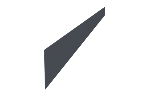 Ламель забора жалюзи Palermo 0,45 PE-Double RAL 7024 мокрый асфальт