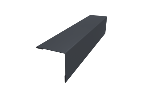 Планка завершающая 50х50 жалюзи Milan 0,5 Drap RAL 7024 мокрый асфальт (2,5м)